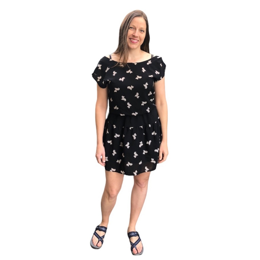 Cat-Print Dress